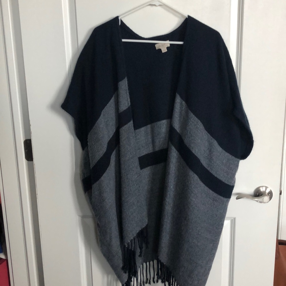 LOFT outlet wrap poncho